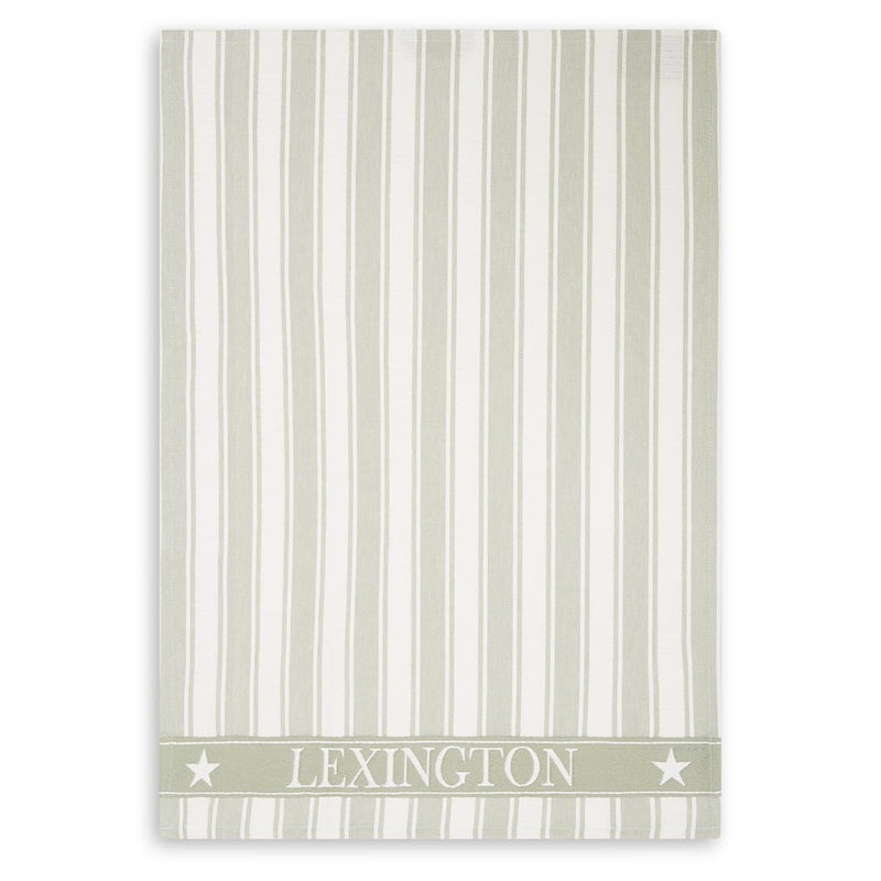 Se Lexington Icons Waffle Striped viskestykke 50x70 cm Sage green/White ✔ Kæmpe udvalg i Lexington ✔ Hurtig levering: 1 - 2 Hverdage samt billig fragt - Varenummer: KTT-46804-03 og barcode / Ean: &