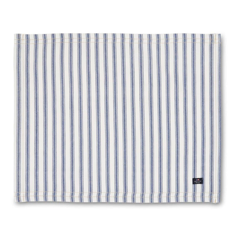 Se Lexington Icons Herringbone Striped dækkeserviet 40x50 cm Blue/White ✔ Kæmpe udvalg i Lexington ✔ Hurtig levering: 1 - 2 Hverdage samt billig fragt - Varenummer: KTT-46805-02 og barcode / Ean: &