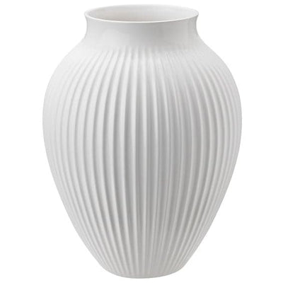 Se Knabstrup Keramik Knabstrup vase riflet 27 cm Hvid ✔ Kæmpe udvalg i Knabstrup Keramik ✔ Hurtig levering: 1 - 2 Hverdage samt billig fragt - Varenummer: KTT-47021-01 og barcode / Ean: '5713959012349 på lager - Udsalg på Indretning - Dekoration - Vaser Spar op til 65% - Over 1334 design brands på udsalg