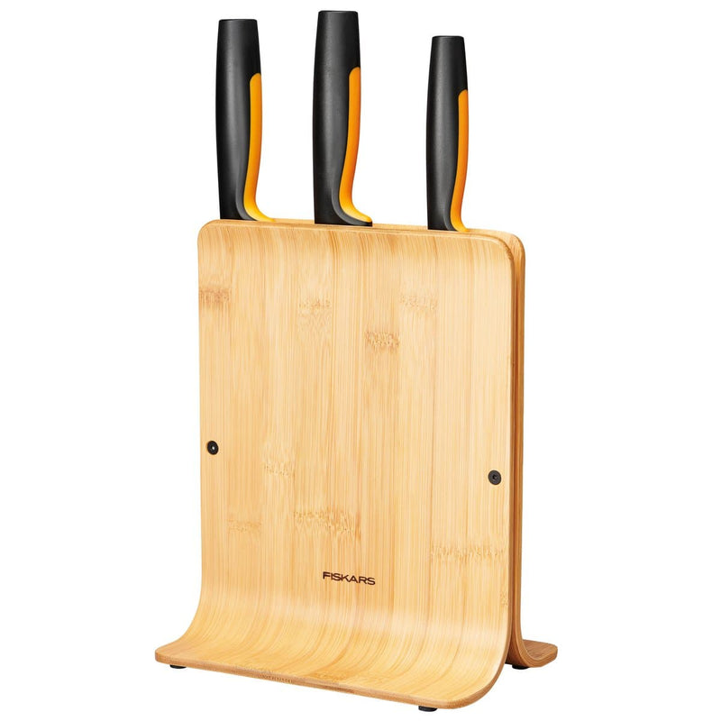 Se Fiskars Functional Form knivblok i bambus med 3 knive 4 dele ✔ Kæmpe udvalg i Fiskars ✔ Hurtig levering: 1 - 2 Hverdage samt billig fragt - Varenummer: KTT-47533-01 og barcode / Ean: &