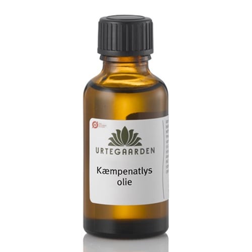 Urtegaarden økologisk kæmpenatlysolie (GLA) i flaske med 100 ml