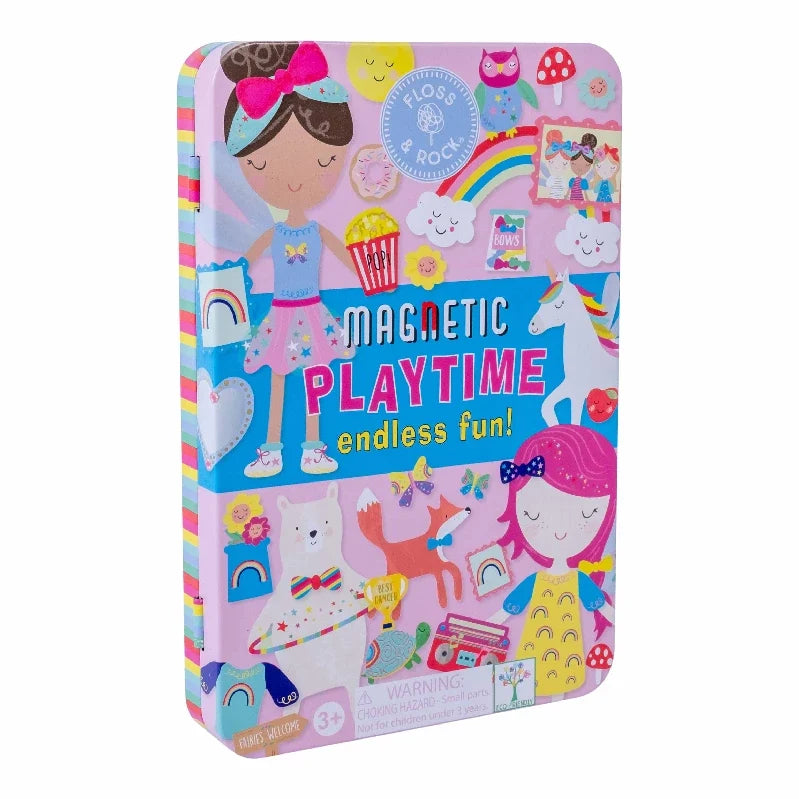 Rainbow Fairy magnetisk legesæt fra Floss & Rock med magnetiske brikker og legescene