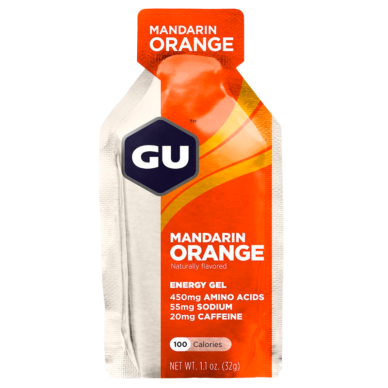 Portionspakning med GU Energy Mandarin Orange Gel, 32 g