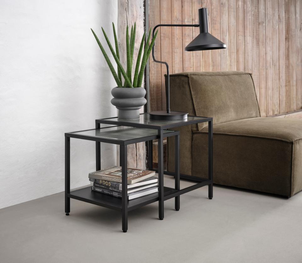 Se Bronco sidebord sæt, sort metal og riflet glas, 50x50-45x45cm ❤ Kæmpe udvalg i Unique furniture - Køb online på udsalg og tilbud lige nu ❤ Billig fragt og hurtig levering - Varenummer: Bolig&Haven-53109269987658 og barcode / Ean: 5704745134871 på lager - Udsalg på Spar stort – op til 59% - Over 2.739 kendte brands på stort udsalg