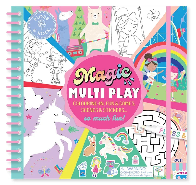 Floss & Rock Magic Multiplay aktivitetsbog med Rainbow Fairy-motiv