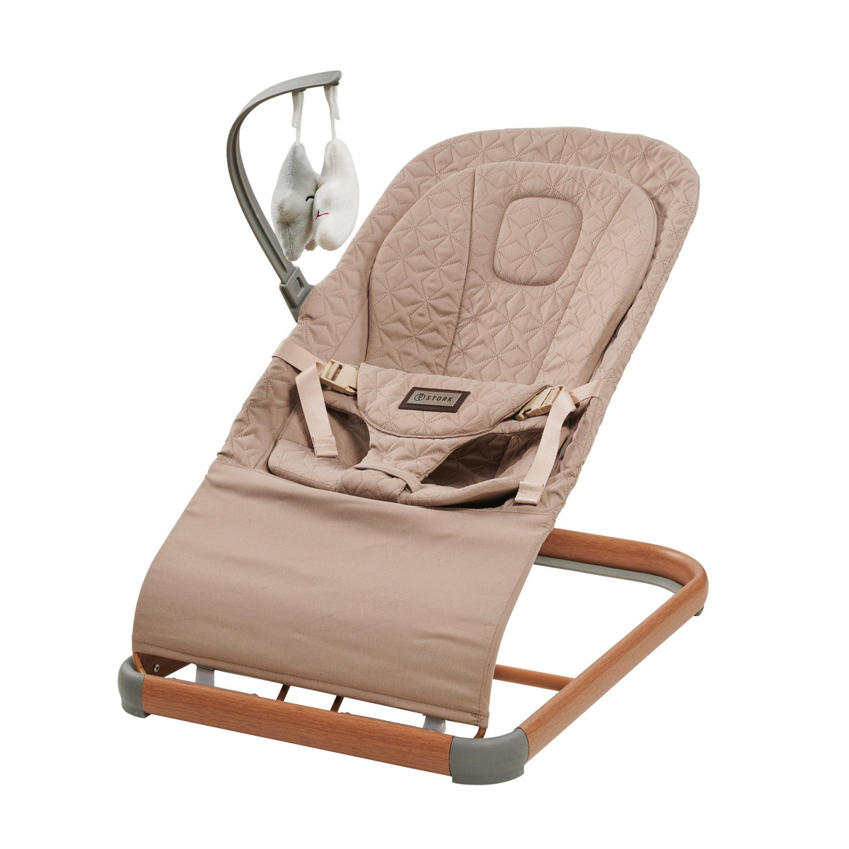 Stork Home Bouncer babyskråstol i dansk design i farven beige
