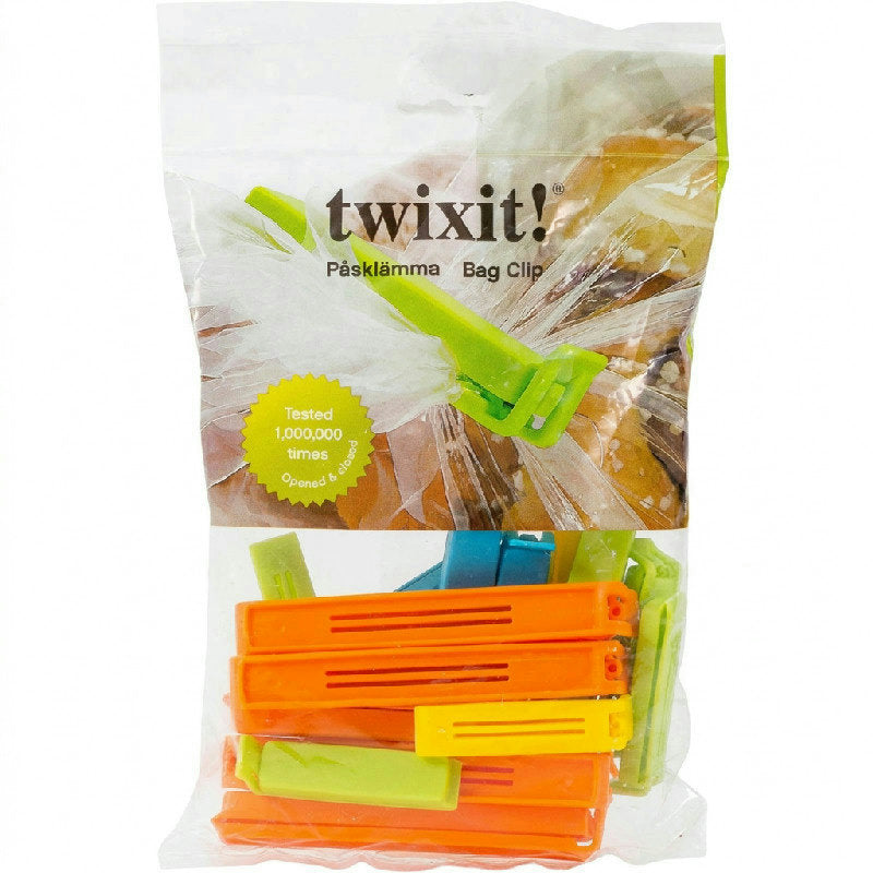 Twixit poseklemmer i plast fra Royal Series, 20 stk. i to størrelser