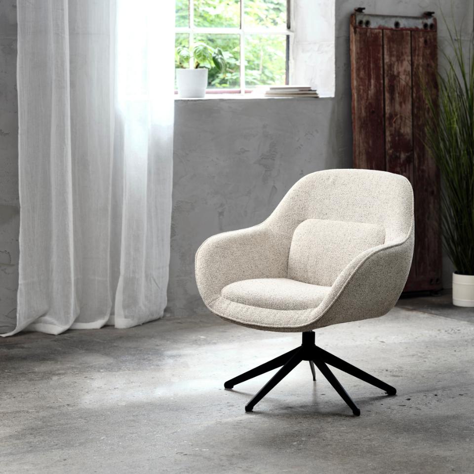 Se Lynn Loungestol, Offwhite Melange, 74x77x85 cm ❤ Kæmpe udvalg i Unique furniture - Køb online på udsalg og tilbud lige nu ❤ Billig fragt • Hurtig levering - Varenummer: Bolig&Haven-53109277229386 og barcode / Ean: 5704745141428 på lager - Udsalg på Spar stort – op til 71% - Over 2.739 brands med kæmpe udsalg