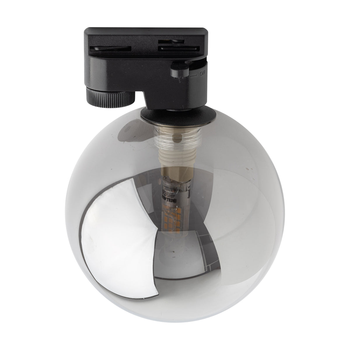 TK Tracer loftlampe med grafit glas og sort metal