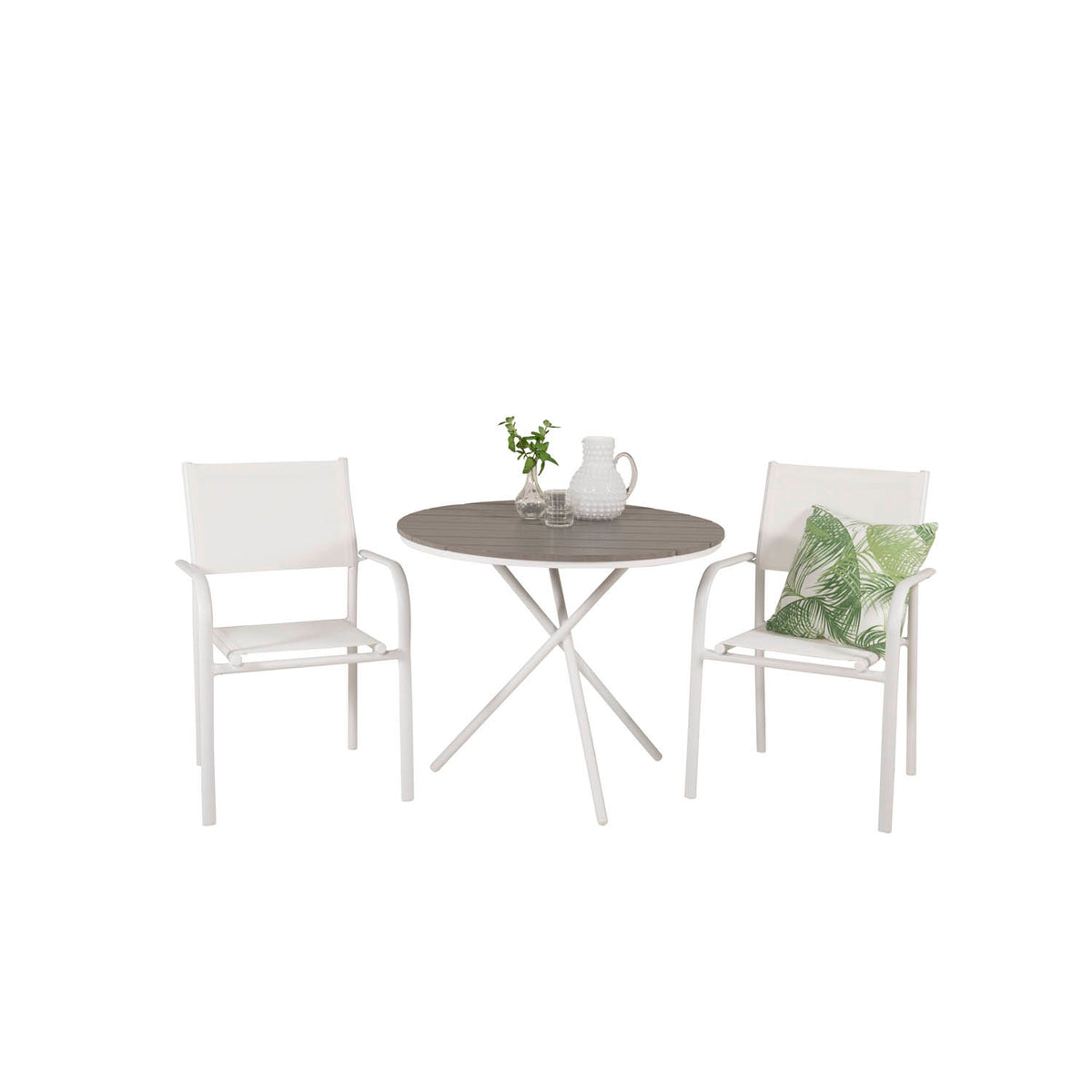 Se VENTURE DESIGN havesæt m. Parma cafébord (Ø 90) og 2 Santorini stole m. armlæn - hvid alu/textilene ❤ Kæmpe udvalg i Venture Design - Køb online på udsalg og tilbud lige nu ❤ Billig fragt og hurtig levering - Varenummer: Boboonline-49295 og barcode / Ean: på lager - Udsalg på Udendørs møbler,Havemøbelsæt,
Altanmøbler,
Terrasse og have,
Havemøbelsæt til 2 personer,
Altansæt, Store besparelser – op til 67% - 2.739+ brands til skarpe priser