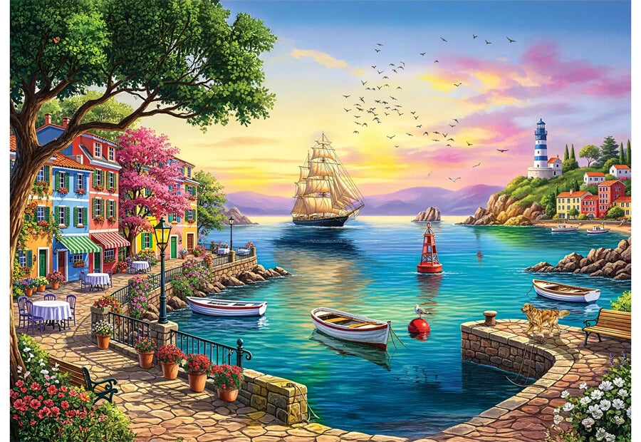 Anatolian puslespil Blue Lighthouse med 3000 brikker