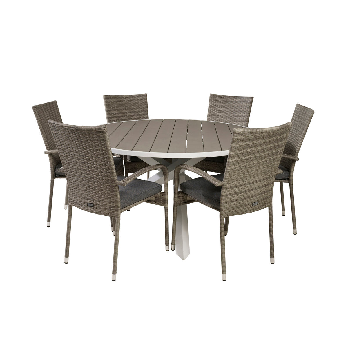 Se VENTURE DESIGN havesæt m. Parma bord (Ø140) og 6 Anna stole m. armlæn - grå rattan/aintwood/hvid alu ❤ Kæmpe udvalg i Venture Design - Køb online på udsalg og tilbud lige nu ❤ Lav fragtpris og hurtig levering - Varenummer: Boboonline-49391 og barcode / Ean: 7340220855008 på lager - Udsalg på Udendørs møbler,Havemøbelsæt,
Havemøbler i rattan,
Terrasse og have,
Havemøbelsæt til 6 personer,
Terrasse og have, Store besparelser – op til 67% - Spar stort på mere end 2.739 brands