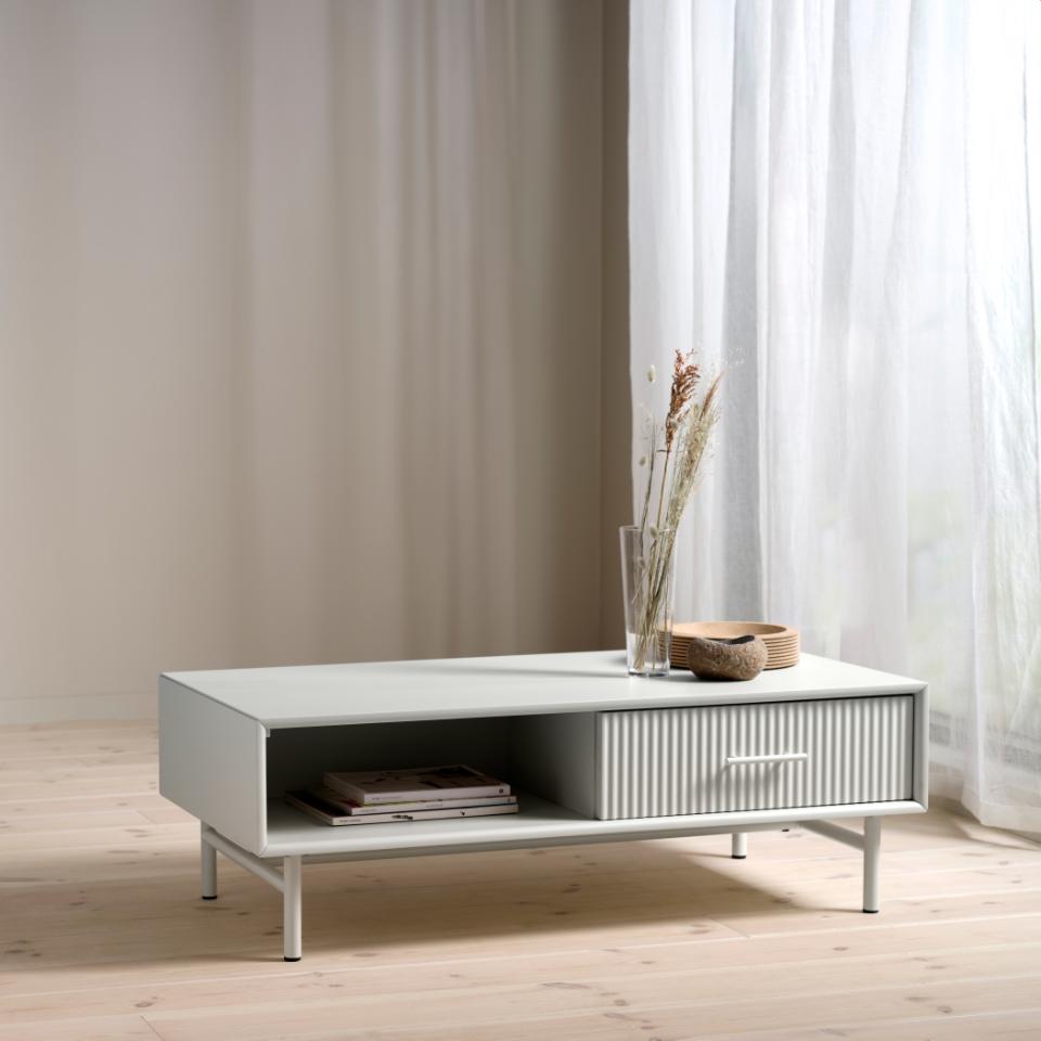 Se Palma Sofabord, Greige, 120x60x40 cm, 1 Skuffe ❤ Kæmpe udvalg i Unique furniture - Køb online på udsalg og tilbud lige nu ❤ Billig fragt • Hurtig levering - Varenummer: Bolig&Haven-53109283946826 og barcode / Ean: 5704745143576 på lager - Udsalg på Spar helt op til 57% - 2.739 kendte brands til outletpriser