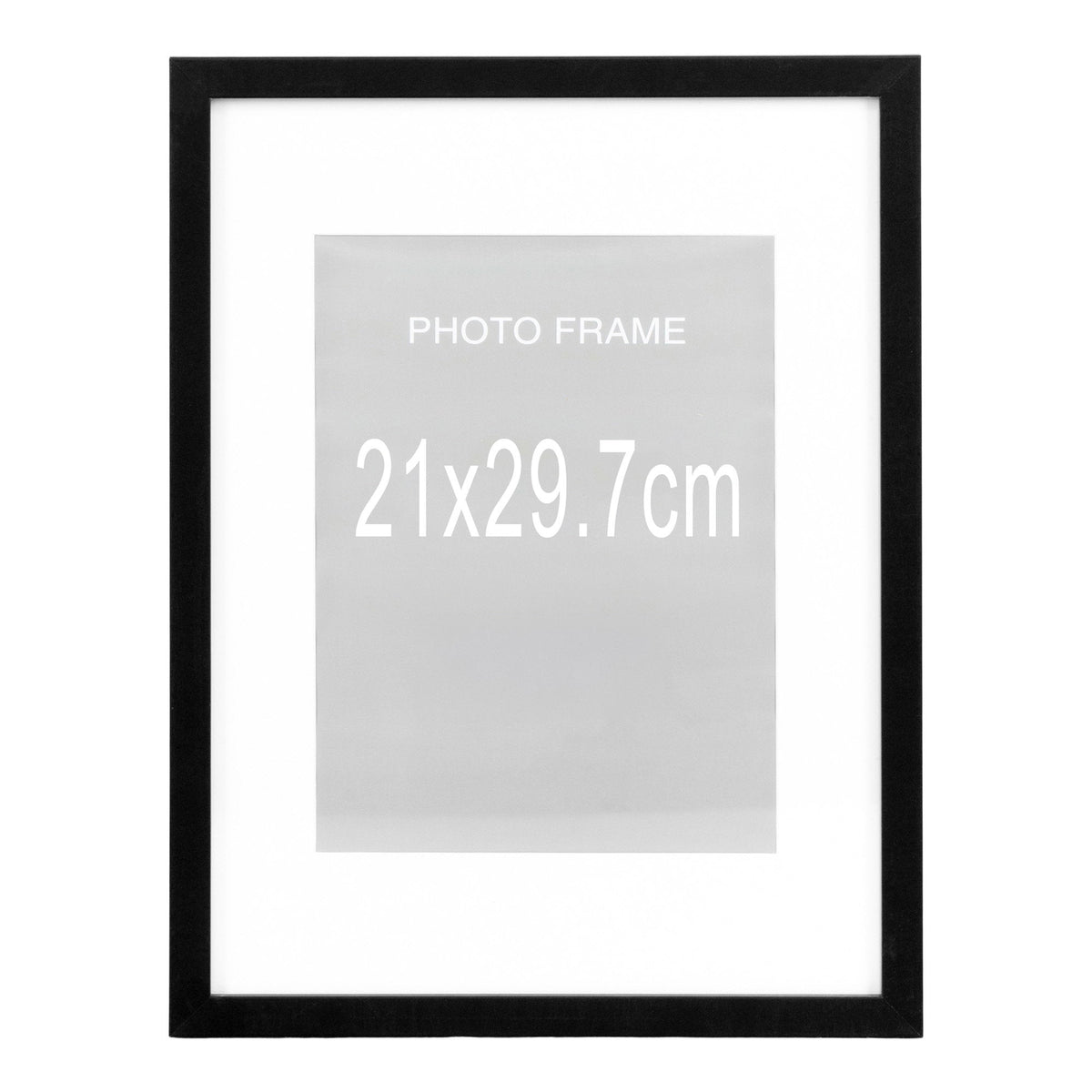Sort Marbella billedramme med glas, 21 x 29,70 cm, fra House Nordic