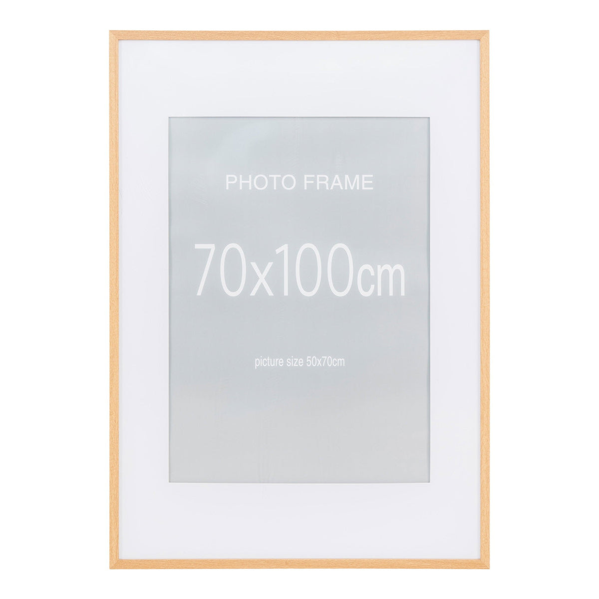 Marbella billedramme i natur med glas, 70 x 100 cm, fra House Nordic