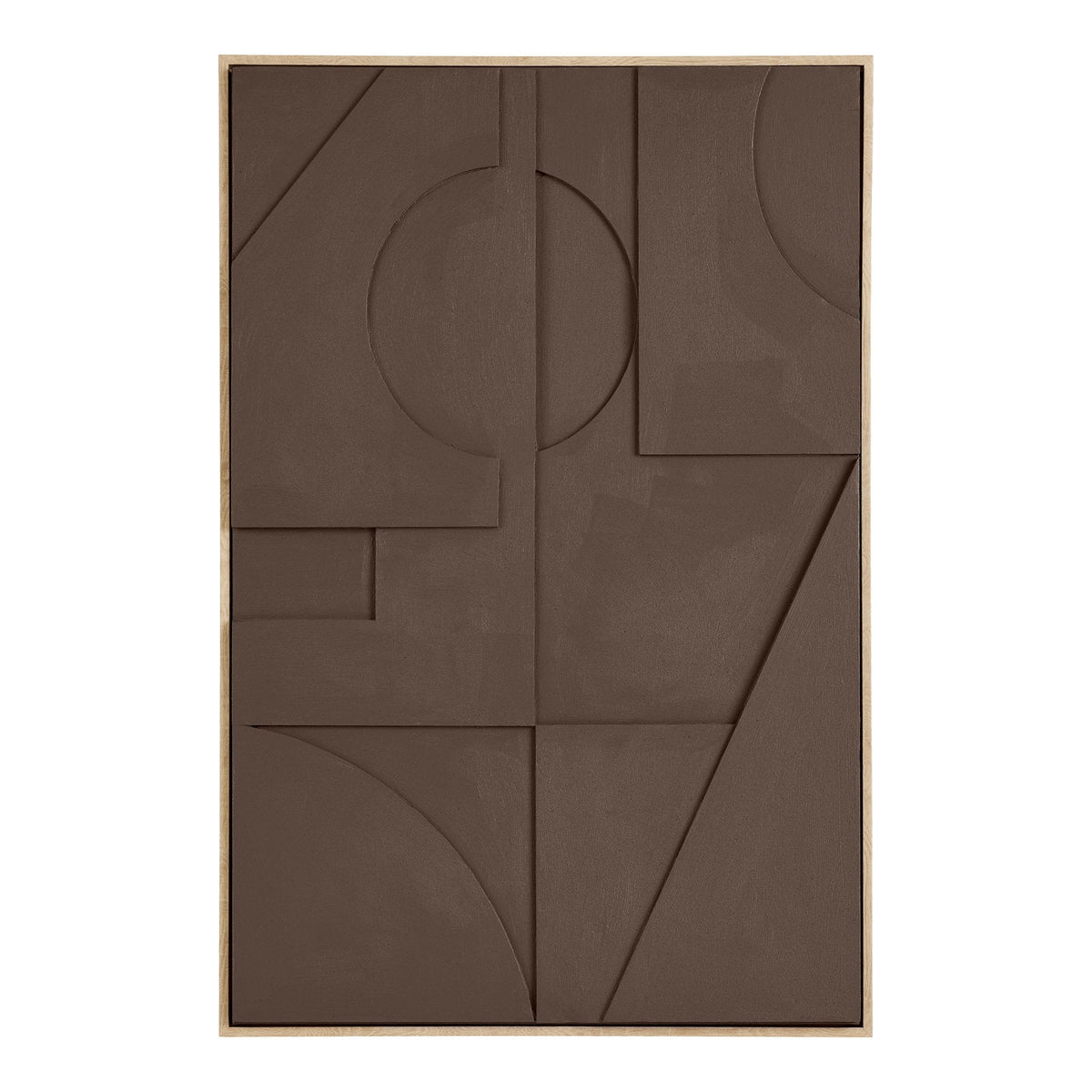 Isabella relief vægdekoration No.1 i brun, 60 x 90 cm, fra House Nordic