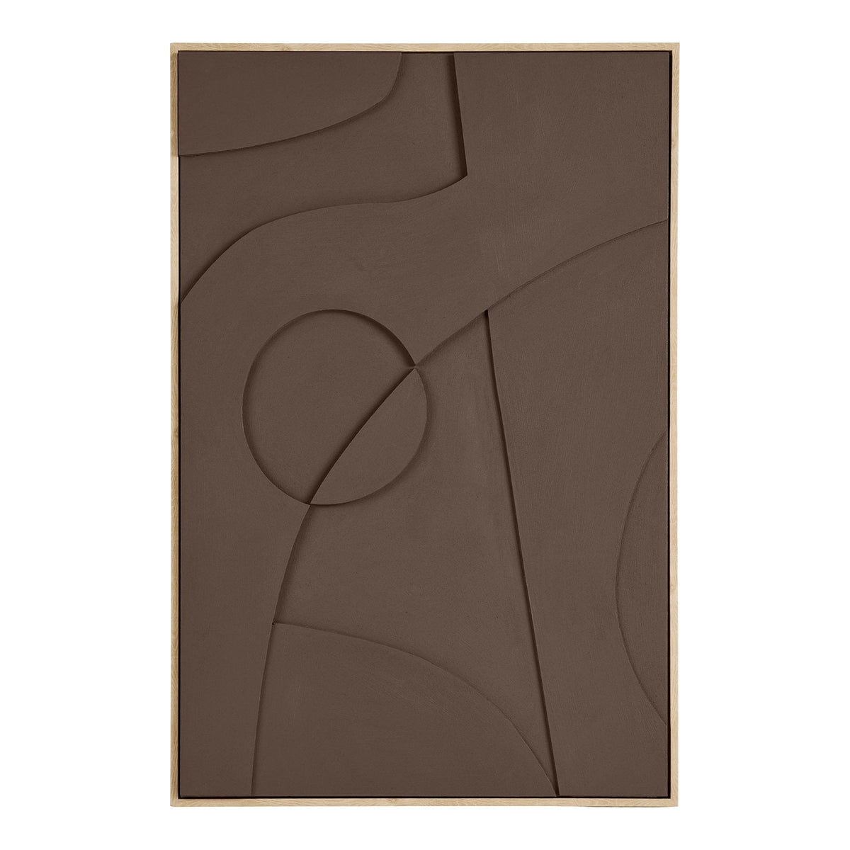 Isabella relief vægdekoration No.2 fra House Nordic i brun, 60 x 90 cm
