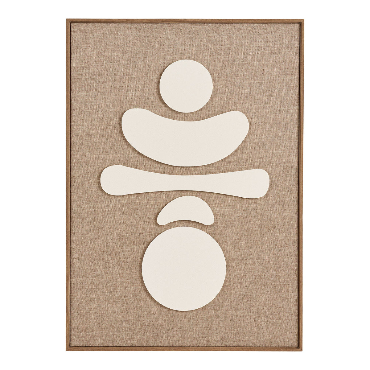 Diva relief vægdekoration No.2 fra House Nordic i brun og beige, 50 x 70 cm