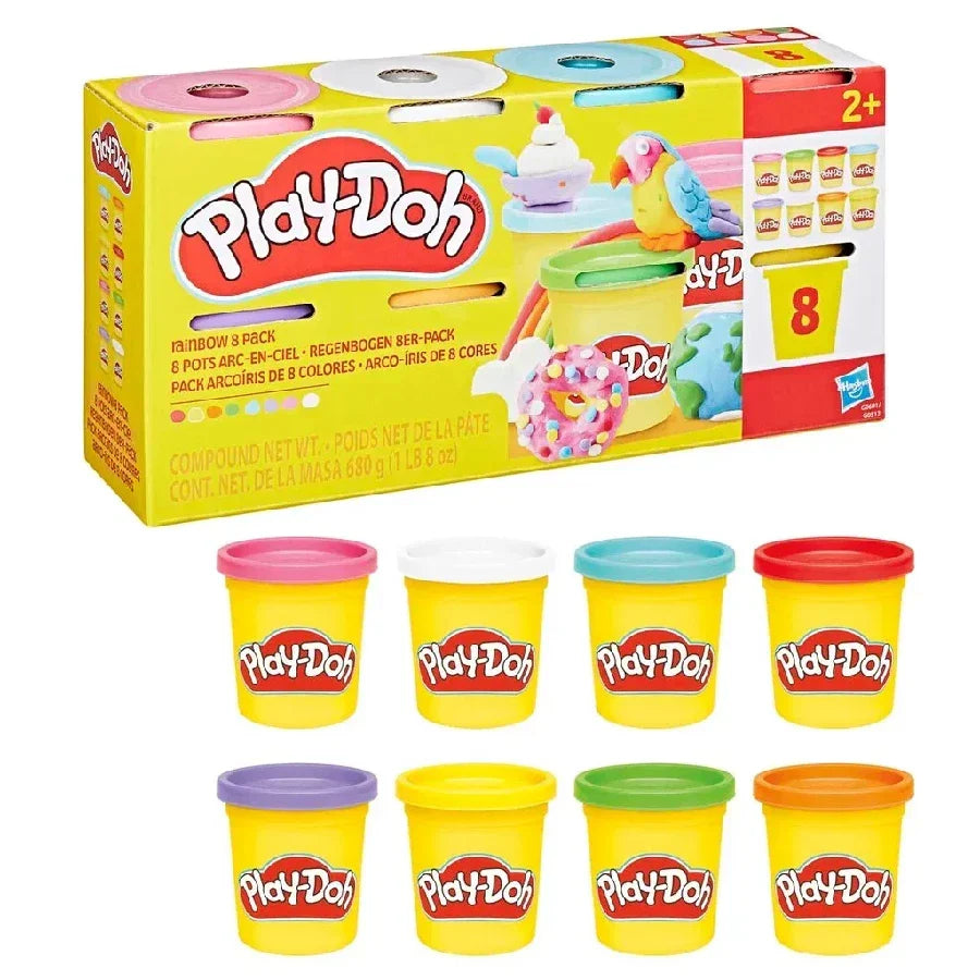 Play-Doh 8-pak med otte farvede bøtter à 85 g