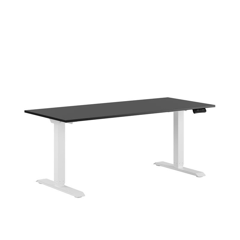 Premium Hæve/Sænkebord m/2 motorer 160x70cm - Sort-hvid