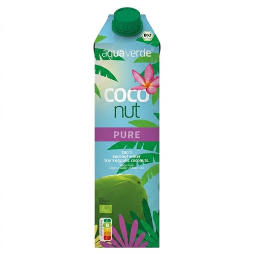 Økologisk kokosvand fra Aqua Verde, 1 liter