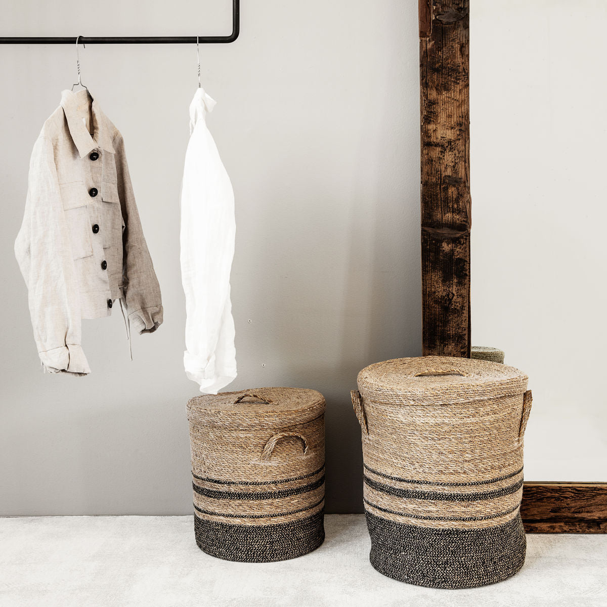 Se House Doctor - Opbevaring m. låg, Vasketøjskurve, Natur, 2 stk. ❤ Kæmpe udvalg i House Doctor - Køb online på udsalg og tilbud lige nu ❤ Billig fragt og hurtig levering - Varenummer: Bolig&Haven-47426199617866 og barcode / Ean: 5707644543997 på lager - Udsalg på Spar helt op til 79% - Over 739 kendte brands på udsalg