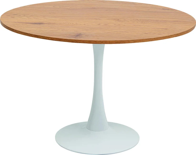 Se KARE DESIGN Schickeria spisebord, rund - laminat m. egetræslook og hvid stål (Ø110) ❤ Kæmpe udvalg i Kare Design - Køb online på udsalg og tilbud lige nu ❤ Meget billig fragt og hurtig levering - Varenummer: Boboonline-106415 og barcode / Ean: 4025621867944 på lager - Udsalg på Møbler,Borde,Spiseborde Store besparelser – op til 67% - Store besparelser på over 2.281 brands