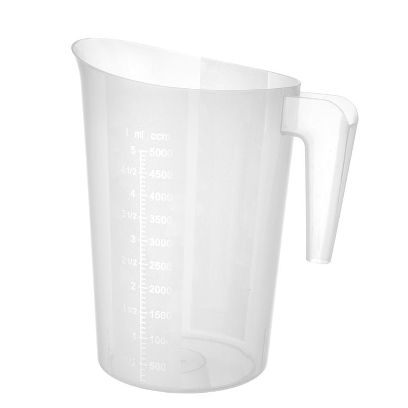 Gennemsigtig stabelbar målekande på 5 liter i polypropylen fra Hendi