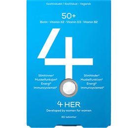 Se 4HER 50+ (60 tabl) ✔ Kæmpe udvalg i Bolig Magasin - Køb online på udsalg og tilbud lige nu ✔ Meget billig fragt og hurtig levering - Varenummer: Helsegrossisten-57975 og 7090027120099 på lager - Udsalg på Sundhed > Immunforsvar > Led og knogler Få op til 67% i rabat - Find over 1.798 mærker på udsalg