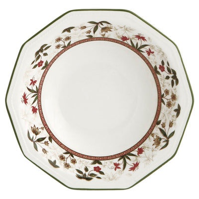 Dyb tallerken Queen´s By Churchill Assam Floral Keramik Jedilni servis Ø 20,5 cm (6 enheder)