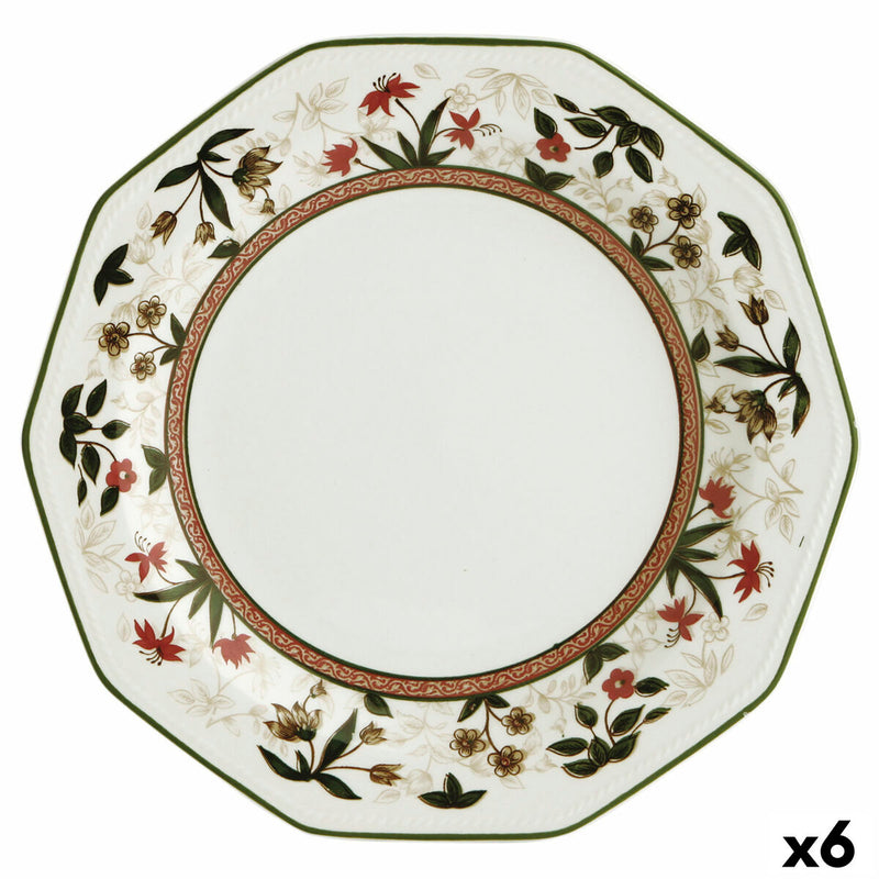 Tallerken Queen´s By Churchill Assam Floral Keramik Jedilni servis Ø 27 cm (6 enheder)