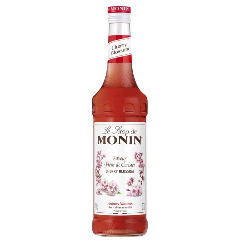 Flaske Monin Cherry Blossom sirup med kirsebærblomst, 70 cl