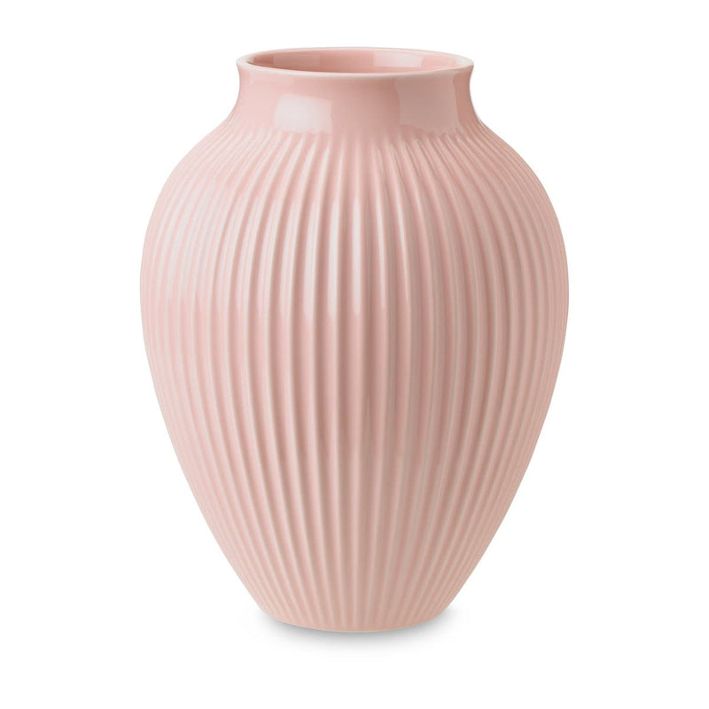 Se Knabstrup Keramik Knabstrup vase riflet 27 cm Lyserød ✔ Kæmpe udvalg i Knabstrup Keramik ✔ Hurtig levering: 1 - 2 Hverdage samt billig fragt - Varenummer: KTT-501718-01 og barcode / Ean: &
