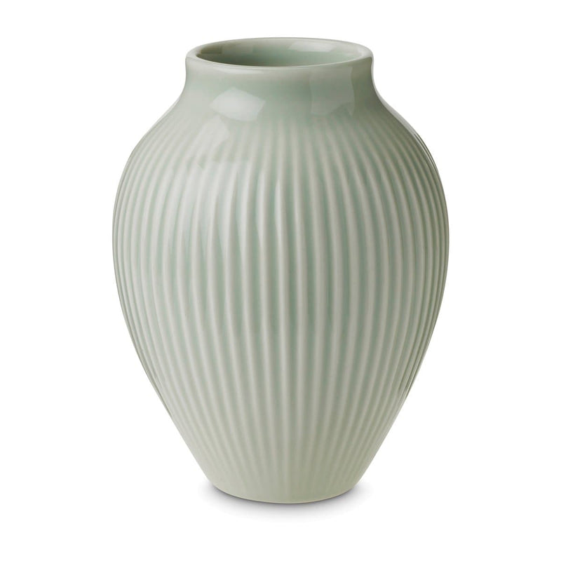Se Knabstrup Keramik Knabstrup vase riflet 12,5 cm Mintgrøn ✔ Kæmpe udvalg i Knabstrup Keramik ✔ Hurtig levering: 1 - 2 Hverdage samt billig fragt - Varenummer: KTT-501720-01 og barcode / Ean: &
