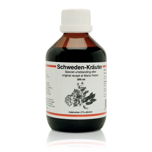 Flaske med Salus Schwedenkräuter urteblanding, 200 ml