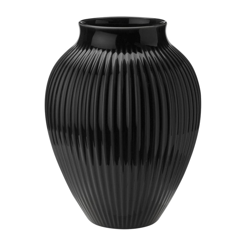 Se Knabstrup Keramik Knabstrup vase riflet 27 cm Sort ✔ Kæmpe udvalg i Knabstrup Keramik ✔ Hurtig levering: 1 - 2 Hverdage samt billig fragt - Varenummer: KTT-506883-01 og barcode / Ean: &