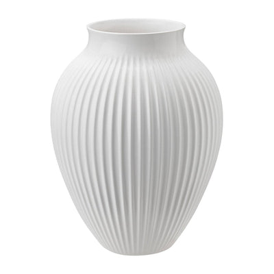 Se Knabstrup Keramik Knabstrup vase rillet 35 cm Hvid ✔ Kæmpe udvalg i Knabstrup Keramik ✔ Hurtig levering: 1 - 2 Hverdage samt billig fragt - Varenummer: KTT-506885-01 og barcode / Ean: '5713959012516 på lager - Udsalg på Indretning - Dekoration - Vaser Spar op til 52% - Over 1300 kendte brands på udsalg