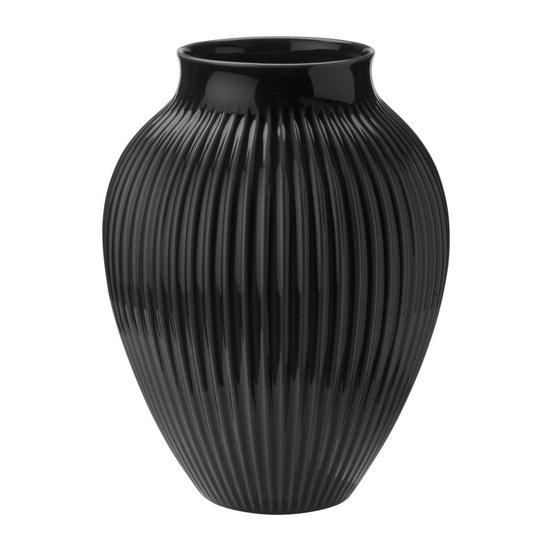 Se Knabstrup Keramik Knabstrup vase rillet 35 cm Sort ✔ Kæmpe udvalg i Knabstrup Keramik ✔ Hurtig levering: 1 - 2 Hverdage samt billig fragt - Varenummer: KTT-506892-01 og barcode / Ean: &