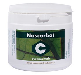 Pakning med DFI Nascorbat syreneutral C-vitamin i pulverform, 500 g