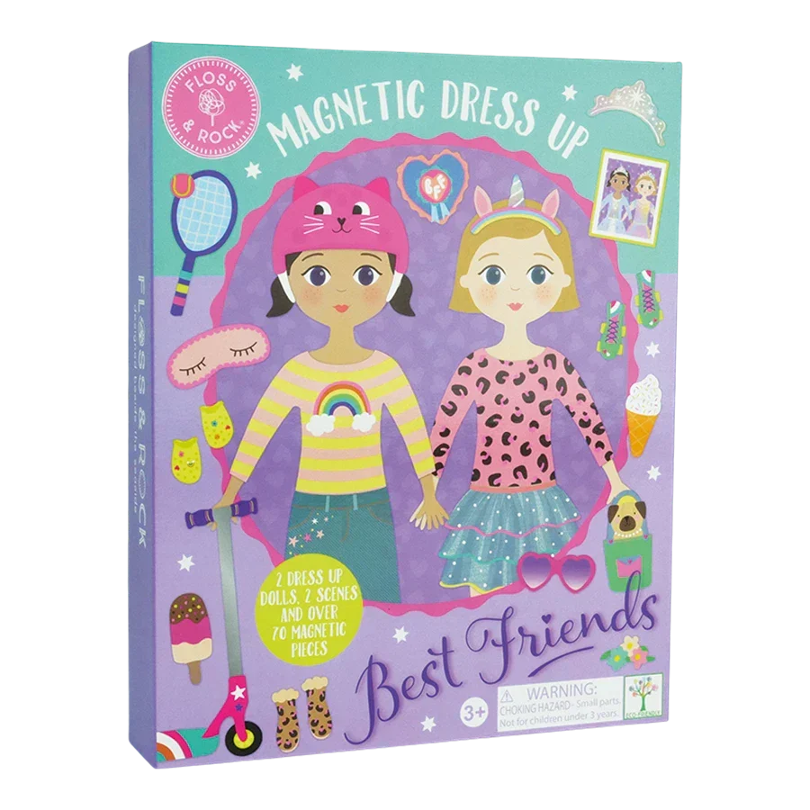 Floss & Rock magnetisk påklædningssæt Best Friends med to dukker og tøjdele