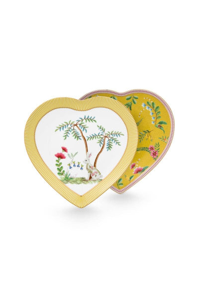 Se tilbud på Pip Studio Set/2 Heart Shape Plates La Majorelle Yellow 21.5cm! Billigt udsalg - Køb online nu. Hurtig levering (1-2 dage) & billig fragt. Varenummer: CADEC-51.001.342. Spar op til 54%.