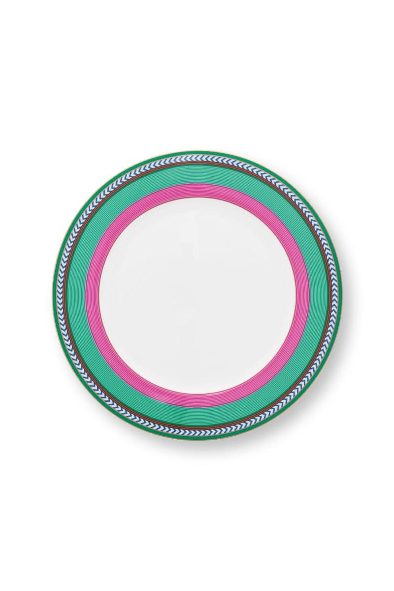 Se tilbud på Plate Chique Stripes Pink-Green 28cm! Billigt udsalg på Pip Studio. Hurtig levering, 1-2 hverdage. Spar op til 53%.