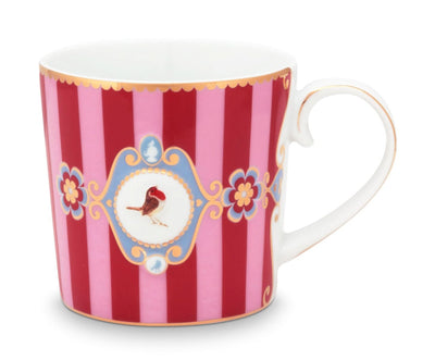 Se tilbud på Pip Studio Mug Small Love Birds Medallion Stripes Red-Pink 150ml! Billigt udsalg, hurtig levering (1-2 hverdage) og billig fragt. Varenummer: CADEC-51.002.034. Spar op til 63%.