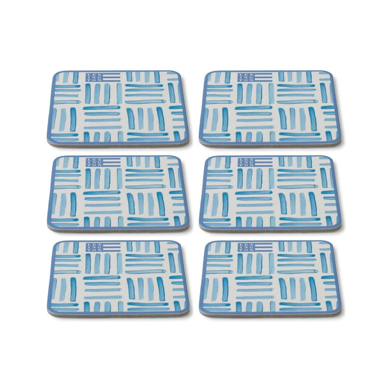 Se Lexington Graphic Printed coasters 6-pak Blue/White ✔ Kæmpe udvalg i Lexington ✔ Hurtig levering: 1 - 2 Hverdage samt billig fragt - Varenummer: KTT-510362-01 og barcode / Ean: &