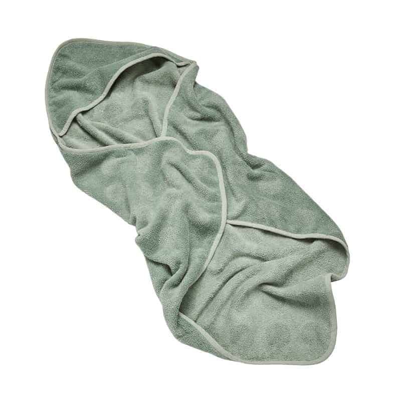 Leander Hoodie hættehåndklæde i farven Sage Green