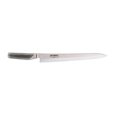 Se Global Global G-14 Sashimikniv 30 cm Rustfrit stål ✔ Kæmpe udvalg i Global ✔ Hurtig levering: 1 - 2 Hverdage samt billig fragt - Varenummer: KTT-511357-01 og barcode / Ean: '4943691814449 på lager - Udsalg på Køkken & madlavning - Køkkenknive & Knivtilbehør - Filetknive Spar op til 57% - Over 1334 design mærker på udsalg