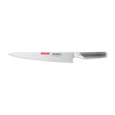 Se Global Global G-19 bred fileteringskniv 27 cm fleksibel Rustfrit stål ✔ Kæmpe udvalg i Global ✔ Hurtig levering: 1 - 2 Hverdage samt billig fragt - Varenummer: KTT-511358-01 og barcode / Ean: '4943691819444 på lager - Udsalg på Køkken & madlavning - Køkkenknive & Knivtilbehør - Filetknive Spar op til 56% - Over 1334 design mærker på udsalg