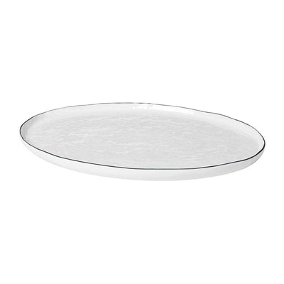 Se Broste Copenhagen Salt oval tallerken 26,5x38,5 cm\n ✔ Kæmpe udvalg i Broste Copenhagen ✔ Hurtig levering: 1 - 2 Hverdage samt billig fragt - Varenummer: KTT-512224-01 og barcode / Ean: '5710688136407 på lager - Udsalg på Servering - Tallerkner - Spisetallerkner Spar op til 62% - Over 1334 design mærker på udsalg