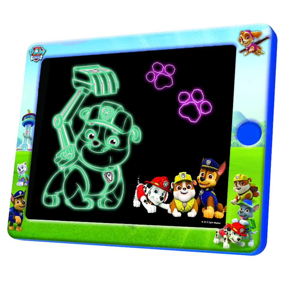 Paw Patrol Glow Pad lysende LED-tegnetavle med tuscher