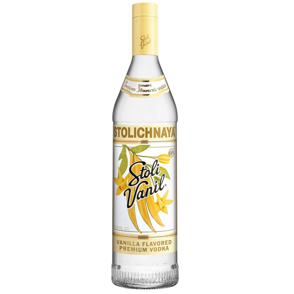 Flaske Stolichnaya Vodka Vanil 70 cl